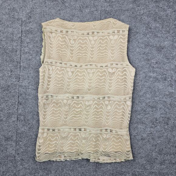 Vintage Y2K Speechless Tank Top Womens Medium Lace Sheer Overlay Fairy Whimsi - Picture 5 of 5